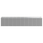 Garden Shed Light Grey 191x895x198 cm Galvanised Steel 3188251
