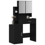 Dressing Table Black Oak 80 x 35 x 132 cm Engineered Wood 868882
