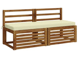 2-Piece Bench Cushions SOEST 2 pcs 100% Polyester Cream 949753