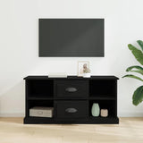 TV Cabinet Black Oak 99.5 x 35.5 x 48 cm Engineered Wood 881380