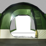 Camping Tent Tunnel 4-Person Green Waterproof 94743