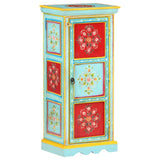Hand Painted Highboard 40x30x90 cm Solid Mango Wood 323536