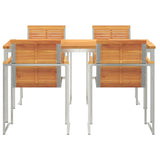 Garden Dining Set 5 pcs Solid Wood Acacia 3334809