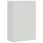 ZNTS File Cabinet Light Grey 90x40x180 cm Steel 3188319