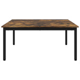 Coffee Table Smoke Oak 100 x 100 x 45 cm Engineered Wood 892586