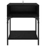 Bedside Table 2 pcs Black Oak 40 x 40 x 50 cm Engineered Wood 881817