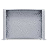 Firewood Rack with Rain Cover 200x25x150 cm Galvanised steel 4100710