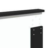 Bed Frame with Headboard Black 135 x 190 cm Solid Pine Wood 3411020
