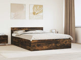 Bed Frame Smoked Oak 150 x 200 cm Engineered Wood 3408568