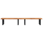 ZNTS Basin Shelf Wall Mounted Steel and Solid Wood Acacia 3302841