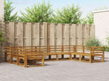 Outdoor Sofa Set 9 pcs Natural Solid Acacia Wood 3366967