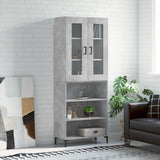 Highboard Concrete Grey 69.5x34x180 cm Engineered Wood 3198725
