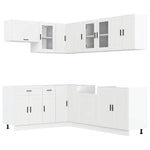 ZNTS 11 Piece Kitchen Cabinet Set Porto White Engineered Wood 3314901