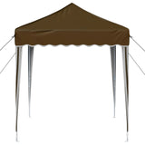 Pop-up Party Tent 195 x 195 x 245 cm Taupe Oxford Fabric 42019718