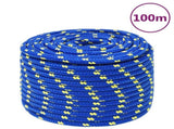 Boat Rope Blue 14 mm 100 m Polypropylene 152464