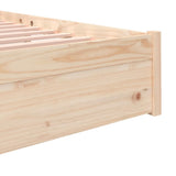 Bed Frame without Mattress Solid Wood 200x200 cm 814969