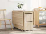 Dinning Table 2 pcs 140 x 80 x 77 cm Engineered Wood Sonoma Oak 3424934