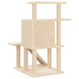 Cat Tree with Sisal Scratching Posts Cream 97 cm 172097