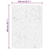 Rug ISTAN High Pile Shiny Look Grey 140x200 cm 375677