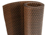 Balcony Screen Brown and Black 500x80 cm Poly Rattan 156256