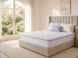 Double Sided Sleep Hybrid Mattress - 25cm Deep 9-Zone Pocket Spring & Latex Mattress - Flippable T6608P582302