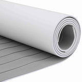 Boat Mat Striped Light Grey with White 240 x 60 x 0.5 cm EVA 42008470