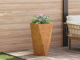 Planter Rusty 30 x 30 x 75 cm Weathering Steel 883778