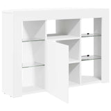 Corner LED TV Cabinet White 100x40x68cm Engineered Wood 889785