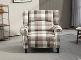 160&deg Reclining Armchair, with Footrest - Brown T3398P343455