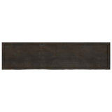 Bathroom Countertop Dark Brown 200x50x cm Treated Solid Wood 3156270