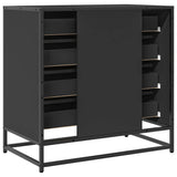Drawer Cabinet Black 70x41x70 cm Engineered Wood 849079