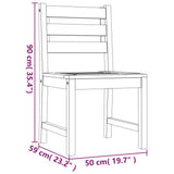 Garden Dining Set Teak Solid teak wood 3 piece set 3157179