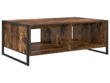 Coffee Table Smoke Oak 80 x 50 x 40 cm Engineered Wood 886434