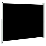 Patio Retractable Side Awning 220x300 cm Black 313423