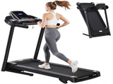 Folding Treadmill, 2.0HP Incline Treadmill Running Machine, 12.8 km/h, with LED Display, Manual T3398P376855