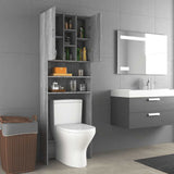 Washing Machine Cabinet Grey Sonoma 64x25.5x190 cm 815958