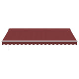 Manual Retractable Awning Burgundy 450x350 cm 3214986