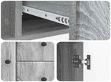 Sideboard Grey Sonoma 89 x 34.5 x 60 cm Engineered Wood 895581
