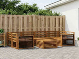 Outdoor Sofa Set 7 pcs Natural Solid Acacia Wood 3384080