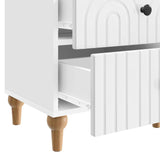 Bedside Cabinet with Drawer High Gloss White 43 x 34.5 x 48 cm 894073