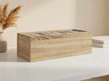 CD Storage Rack 4 pcs Sonoma Oak 40 x 17 x 17 cm 8012714