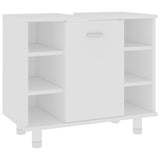 802633 Bathroom Cabinet White 60x32x53,5 cm Engineered Wood