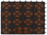 Decking Tile 11 pcs Brown 30 x 30 cm WPC 42046660