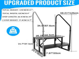 RV Step Stool, 2 Step Ladder, Hot Tub Steps with 2 Handrails, Heavy Duty Ladder Shelf Bookcase, 5th 98745612