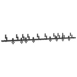 Sliding Door Hardware Kit 305 cm Steel Black 3295755