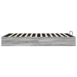 Ottoman Bed Frame Grey Sonoma 193 x 140 x 25 cm Engineered Wood 3409274