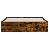 Bed Frame with Drawers without Mattress Smoked Oak 140x190 cm 3207305