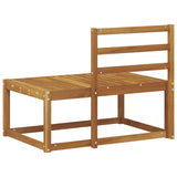 Outdoor End Sofa Natural 91 x 63 x 73 cm Solid Acacia Wood 900473
