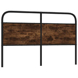 Replace Headboard Smoked Oak 160 cm Steel and Engineered Wood 4100244