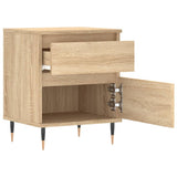 Bedside Cabinets 2 pcs Sonoma Oak 40x35x50 cm Engineered Wood 830659